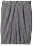 Notch Bottom Jacquard Skirt Blkwht Ssr 10