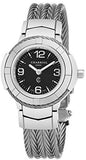 Charriol Celtic 27 Mm Black Dial Stainless Steel Swiss Quartz Watch Ce426S640A003