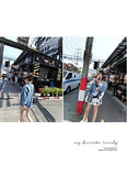 Retro Lapel Loose Fit Washed Old Casual Button Down Bf Denim Jacket Coat