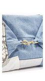 Marc Jacobs Denim Patchwork Wingman Tote Denim Multi One Size