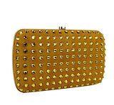 Broadway Crystal & Suede Evening Clutch Bag 310005 Yellow