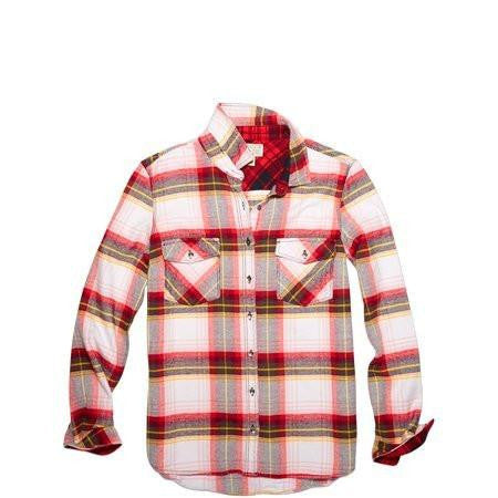 All Star Chuck Taylor Plaid Flannel Down Shirt Xs