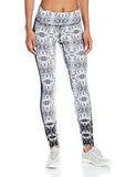 Active Long Pant Print Side Crochet, Deco Noir, XLarge