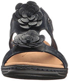 Leisa Claytin Flat Sandal Navy Leather 11 W Us