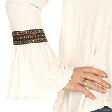 Bell Sleeve Tassle Top S Cream