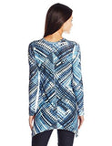 Blue Diamond HiLo Top, Print, M