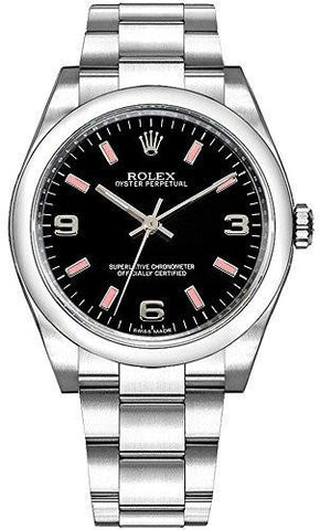 Rolex Oyster Perpetual 36 116000 Black Arabic Dial Watch