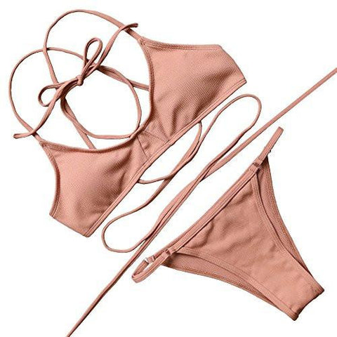 Mooskini Sexy Padded Braizilian Bikini 2 Pcs Summer Beach Swimsuits Mus Size 46 B1096