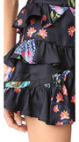 Multi Ruffle Skirt, Black, 2