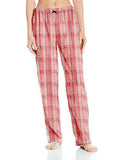 Ellen Tracy Sueded Micro Fleece Notch Collar Pajama Set, Multi Plaid, XLarge