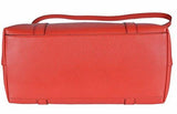 Leather Gg Charm Convertible Dome Handbag Purse Coral Red 5411