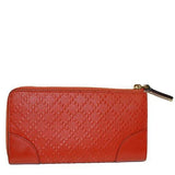 Hilary Lux Diamante Burnt Orange Leather Zip Around Wallet 354488
