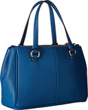 Peyton Leather Mini Jordan Double Zip Carryall Denim Handbag