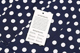 Creti 1950S Vintage Halter Polka Dot Vneck Sleeveless Swing Dress 4Xl