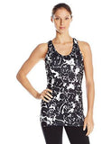 Active Tank Print, Floral Stamp, Medium