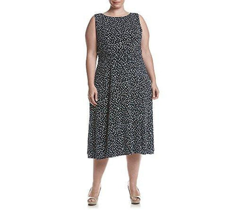 Plus Size Printed Dress 18W