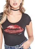 G By Guess Celeste Sequin Lips Tee