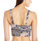 Long Line Sports Bra Print, Animal Clash, Large