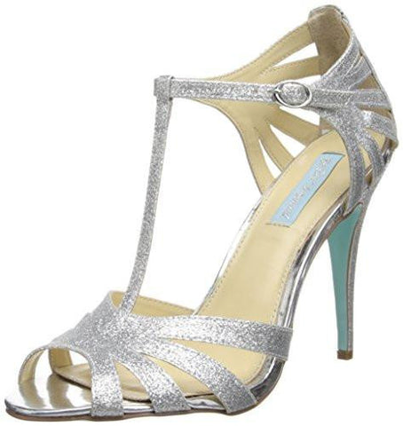 Blue By SbTee Dress Sandal,Silver,5.5 M Us