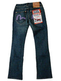 New Genes Jeans Lowrise Denim Hipster Bootcut Light Blue/Purple Stretch 27