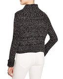 Twisted Cable Sweater, M, Black