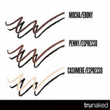 Trunaked Waterproof Eyeliner Duo Mocha/Ebony, .03 Oz
