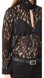 Lace Top, Black, 4