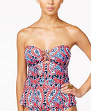 Michael Michael Kors Angelina Open Back Laceup Bandini Top Red Blaze Swimwear