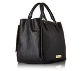 Betsey Johnson Bow On Bucket Black Cream Handbag
