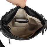 Fashion Shoulder Bag Skull Face Studs Punk Rivet Lady Messenger Pu Leather Goth Coressbaby Bags Tassels Vintage Style