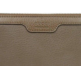 Leather Wallet Around Zip Hip Bamboo Clutch 339178 Maple Brown