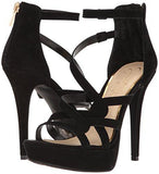 Bellanne Heeled Sandal, Black Suede, 7 Medium Us