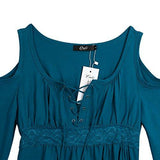 Creti Sexy Vneck Lace Blouse Long Sleeve Bandage Tshirt Tops