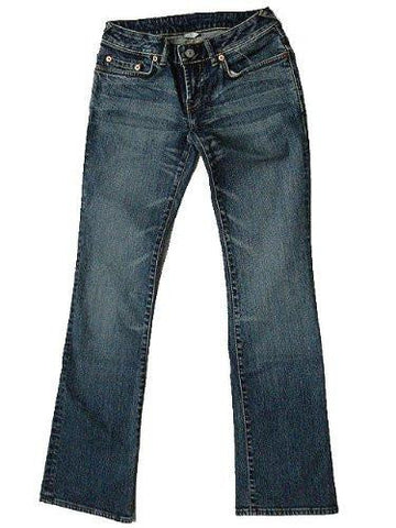 New Genes Jeans Lowrise Denim Hipster Bootcut Light Blue/Purple Stretch 27