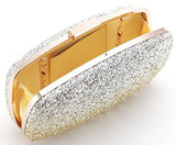 Yuenjoy Evening Bags Wedding Clutch Purse With Gradient Colors Glitter Gold Silver