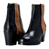 Maison Martin Margiela Mm6 Black Leather Ankle Boots Shoes Us 6 It 36;