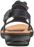 Leisa Claytin Flat Sandal Navy Leather 11 W Us