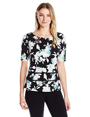 Double Hem Tee, Floral Multi, M
