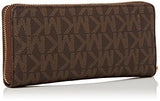 Michael Kors Jet Set Travel Continental Wristlet Brown Os