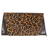 Kenneth Cole York Arch Place Clutch Nat Leopard Black One Size