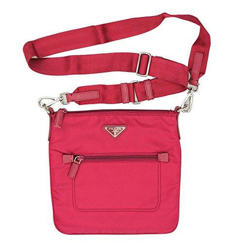 Prada Pink Nylon Cross Body Bag Bt0716 Ibnisco