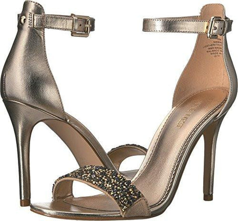Nine West Mana Metallic Dress Sandal Light Gold 75 M Us