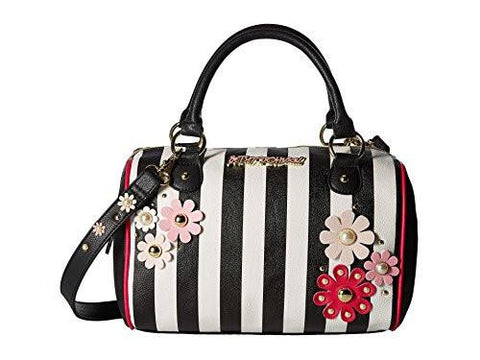 Medium Speedy Barrel Satchel Bag Stripe