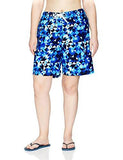 Kanu Surf Plus Size Gillian Upf 50 Active Geo Swim Boardshort Blue 1X