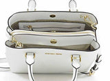 Michael Michael Kors Savannah Medium Satchel Optic White One Size