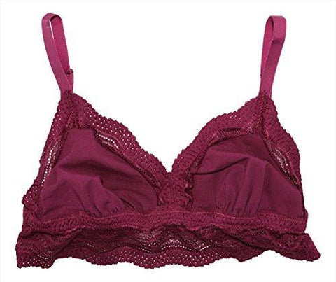 Bra Dolce Soft Lace Trim No Wire S Mulberry Small