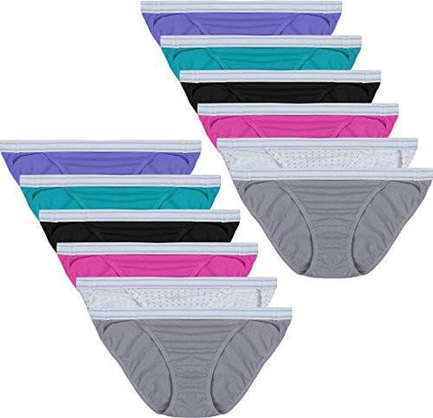 Hanes Sporty String Bikini Panty Pack Of 12 Size 8