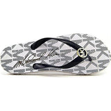 Michael Michael Kors Mk Flip Flop Navywhite Logo 10 M
