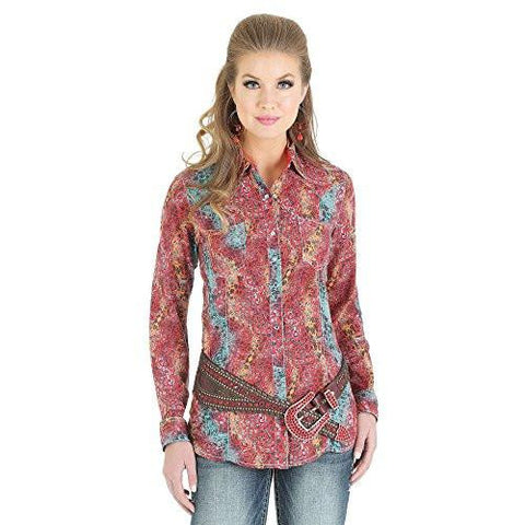 Rock 47 By Multi Coral Animal Print Long Sleeve Medium