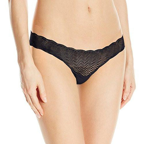Sweet Geo Treats Thong, Black, One Size